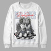 Jordan 3 Retro White Cement Reimagined DopeSkill Sweatshirt Real Lover Graphic Streetwear - White