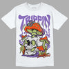 Canyon Purple 4s DopeSkill T-Shirt Trippin Graphic - White 