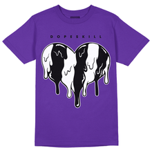 AJ 13 Court Purple DopeSkill Purple T-shirt LOVE Graphic