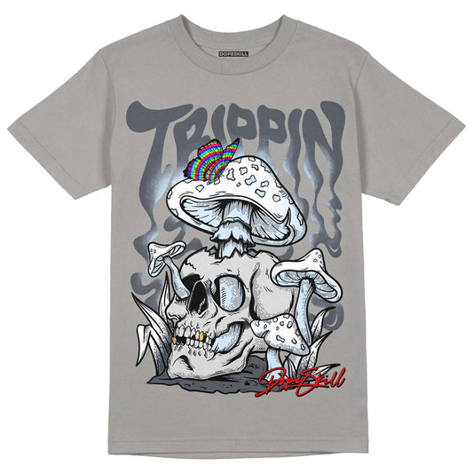 Cool Grey 11s DopeSkill Grey T-shirt Trippin Graphic, hiphop tees, grey graphic tees, sneakers match shirt