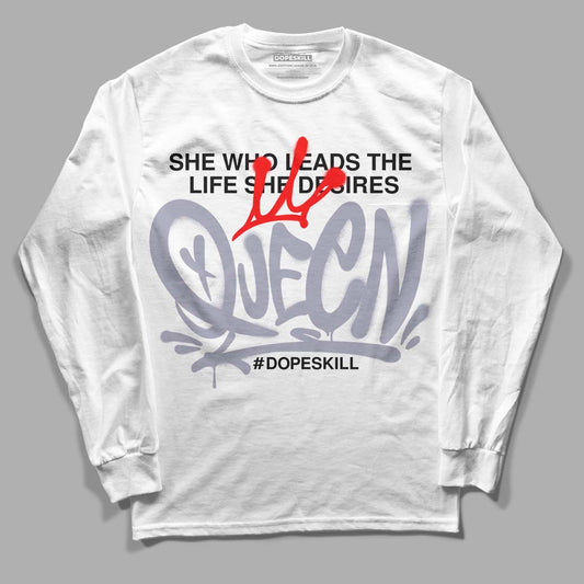 Jordan 13 Retro 'Black Flint' DopeSkill Long Sleeve T-Shirt Queen Graphic Streetwear - White