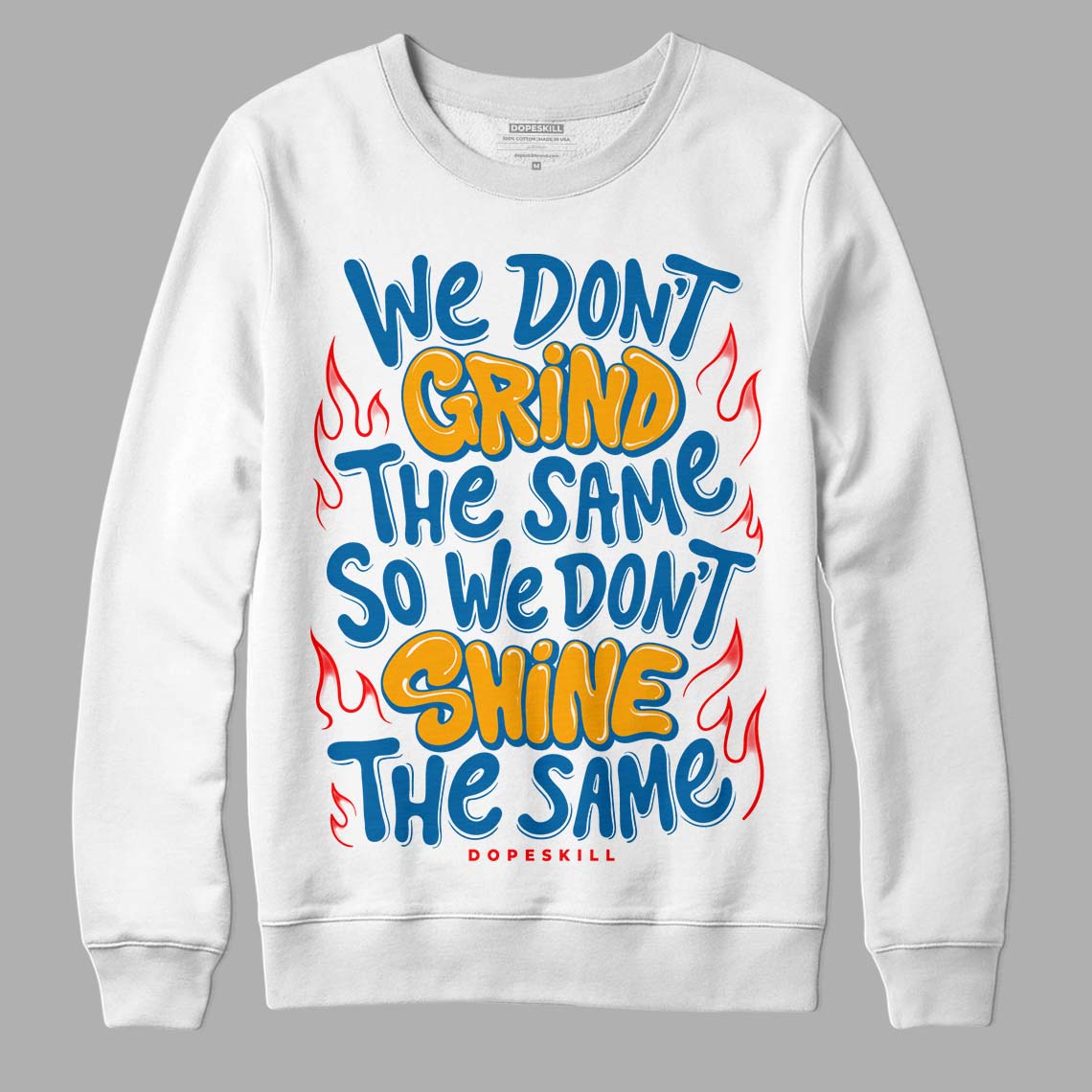 Jordan 4 Retro GS 'Messy Room' DopeSkill Sweatshirt Grind Shine Graphic Streetwear - White 