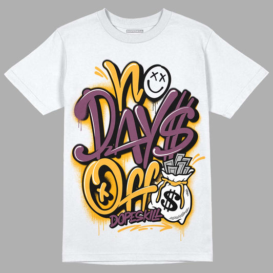 Brotherhood 1s High OG DopeSkill T-Shirt No Days Off Graphic - White 