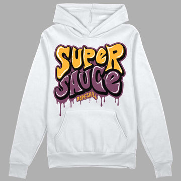 Brotherhood 1s High OG DopeSkill Hoodie Sweatshirt Super Sauce Graphic - White 