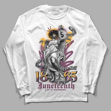 Brotherhood 1s High OG DopeSkill Long Sleeve T-Shirt Juneteenth Graphic - White