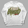 Travis Scott x Jordan 1 Low OG “Olive” DopeSkill Long Sleeve T-Shirt Rare Breed Graphic Streetwear - White