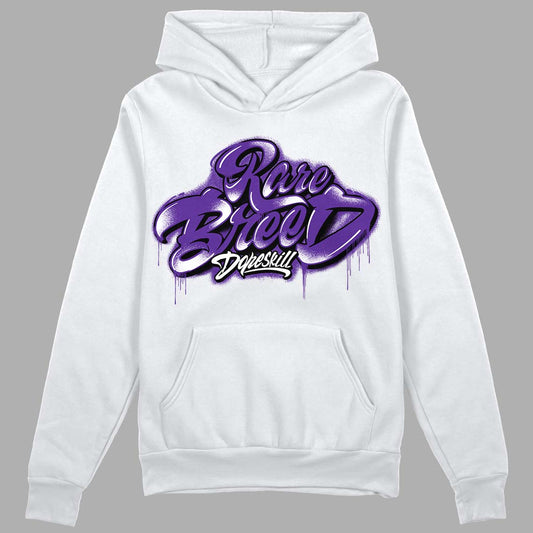 Court Purple 13s DopeSkill Hoodie Sweatshirt Rare Breed Type Graphic - White 