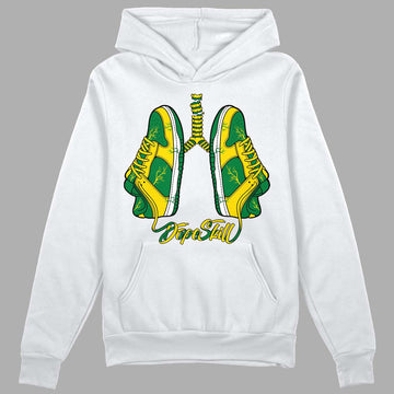 Dunk Low Reverse Brazil DopeSkill Hoodie Sweatshirt Breathe Graphic -White