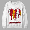 Cardinal 7s DopeSkill Sweatshirt Juneteenth Heart Graphic - White 