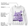 AJ 3 Dark Iris DopeSkill Sweatshirt LOVE Graphic