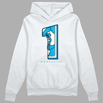 UNC 1s Low DopeSkill Hoodie Sweatshirt No.1 Graphic - White 