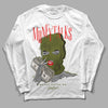 Travis Scott x Jordan 1 Low OG “Olive” DopeSkill Long Sleeve T-Shirt Money Talks Graphic Streetwear - White