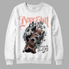 DJ Khaled x Jordan 5 Retro ‘Crimson Bliss’ DopeSkill Sweatshirt Money Loves Me Graphic Streetwear - White 