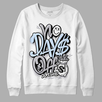 Jordan 11 Retro Low Cement Grey DopeSkill Sweatshirt No Days Off Graphic Streetwear - White