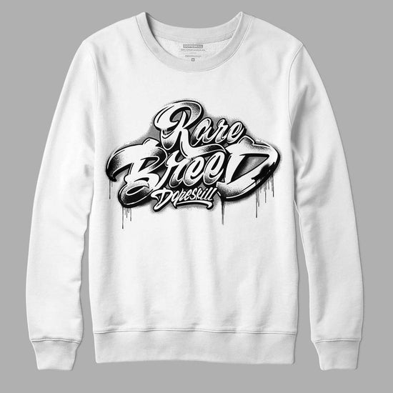 Dunk Low Panda White Black DopeSkill Sweatshirt Rare Breed Type Graphic - White