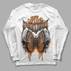 Orange Black White DopeSkill Long Sleeve T-Shirt DopeSkill Evolution Graphic - White 