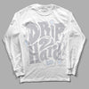 Jordan 11 Retro Low Cement Grey DopeSkill Long Sleeve T-Shirt Drip Too Hard Graphic Streetwear - White