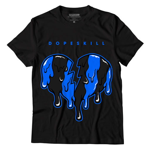 Yz 350 Boost V2 Dazzling Blue DopeSkill T-Shirt Tear My Heart Out Graphic - Black