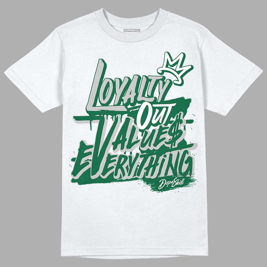 Gorge Green 1s DopeSkill T-Shirt LOVE Graphic - White 