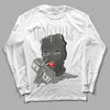 Jordan 4 Retro SE Craft Photon Dust DopeSkill Long Sleeve T-Shirt Money Talks Graphic Streetwear  - White 