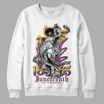 Brotherhood 1s High OG DopeSkill Sweatshirt Juneteenth Graphic - White 