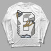 Jordan 6 Retro Cool Grey DopeSkill Long Sleeve T-Shirt Number No.6 Graphic Streetwear - White