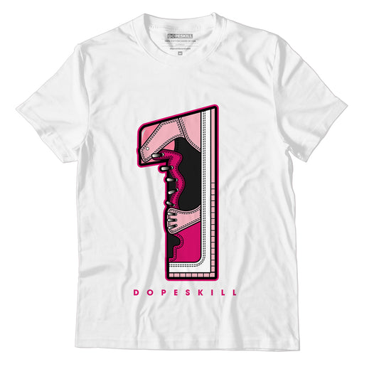 AJ 1 Mid Coral Chalk DopeSkill T-Shirt No.1 Graphic