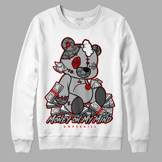 Jordan 5 Retro P51 Camo DopeSkill Sweatshirt MOMM Bear Graphic Streetwear - White 