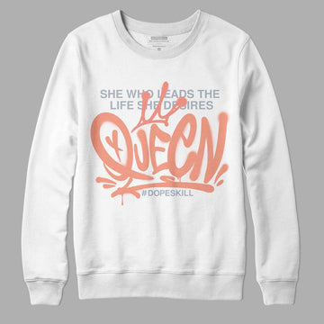 DJ Khaled x Jordan 5 Retro ‘Crimson Bliss’ DopeSkill Sweatshirt Queen Graphic Streetwear - White 