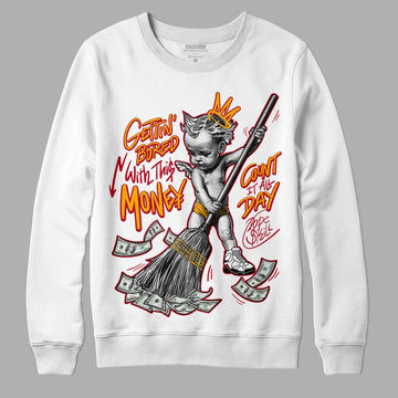 Cardinal 7s DopeSkill Sweatshirt Gettin Bored With This Money Graphic - White 