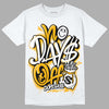 Goldenrod Dunk DopeSkill T-Shirt No Days Off Graphic - White  