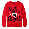 Jordan 4 Red Thunder DopeSkill Red Sweatshirt Do It For The Culture Graphic Streetwear