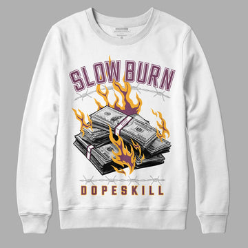 Brotherhood 1s High OG DopeSkill Sweatshirt Slow Burn Graphic - White