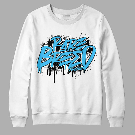 University Blue 13s DopeSkill Sweatshirt Rare Breed Graphic - White 