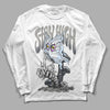 Jordan 6 Retro Cool Grey DopeSkill Long Sleeve T-Shirt Stay High Graphic Streetwear - White