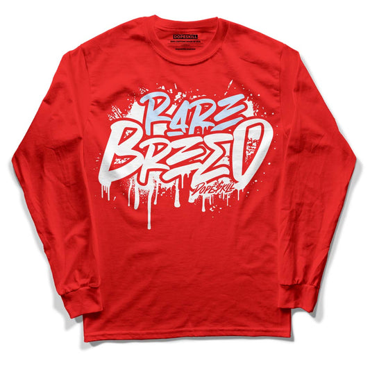 Cherry 11s DopeSkill Varsity Red Long Sleeve T-Shirt Rare Breed Graphic