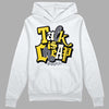 Lightning 4s DopeSkill Hoodie Sweatshirt Talk Is Chip Graphic - White