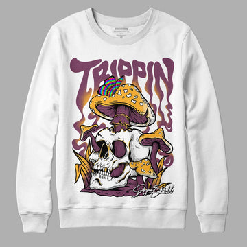 Brotherhood 1s High OG DopeSkill Sweatshirt Trippin Graphic - White 