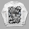 Black Metallic Chrome 6s DopeSkill Long Sleeve T-Shirt Don't Quit Graphic - White