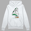 Nike SB x Jordan 4 “Pine Green” DopeSkill Hoodie Sweatshirt No.4 Graphic Streetwear - White