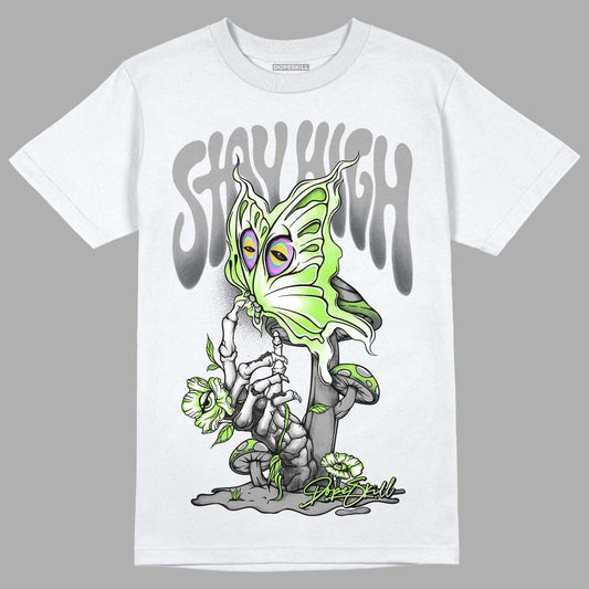 Green Bean 5s DopeSkill T-Shirt Stay High Graphic - White 