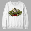 Travis Scott x Jordan 1 Low OG “Olive” DopeSkill Sweatshirt Rare Breed Type Graphic Streetwear - White