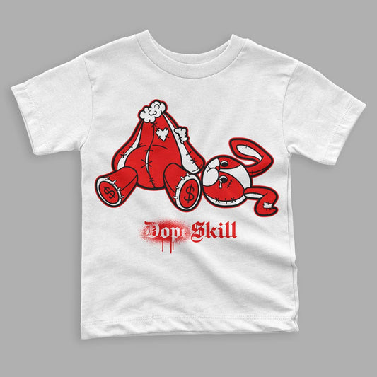 Cherry 11s  DopeSkill Toddler Kids T-shirt Don’t Break My Heart Graphic - White