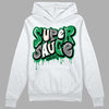 Jordan 2 Retro Lucky Green DopeSkill Hoodie Sweatshirt Super Sauce Graphic Streetwear  - White 