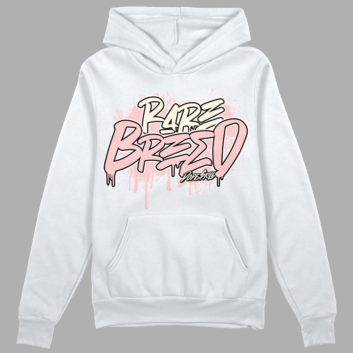 Jordan 1 High OG WMNS Washed Pink DopeSkill Hoodie Sweatshirt Rare Breed Graphic Streetwear - White