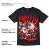 Red Thunder 4s DopeSkill T-Shirt Chillin Graphic