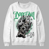 Jordan 2 Retro Lucky Green DopeSkill Sweatshirt Money Loves Me Graphic Streetwear  - White 