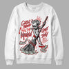 Gym Red 9s DopeSkill Sweatshirt Gettin Bored With This Money Graphic - White 