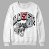 Jordan 11 Retro Low Cement Grey DopeSkill Sweatshirt Loser Lover Graphic Streetwear - White