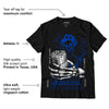AJ 5 Racer Blue DopeSkill T-Shirt Show Me The Money Graphic